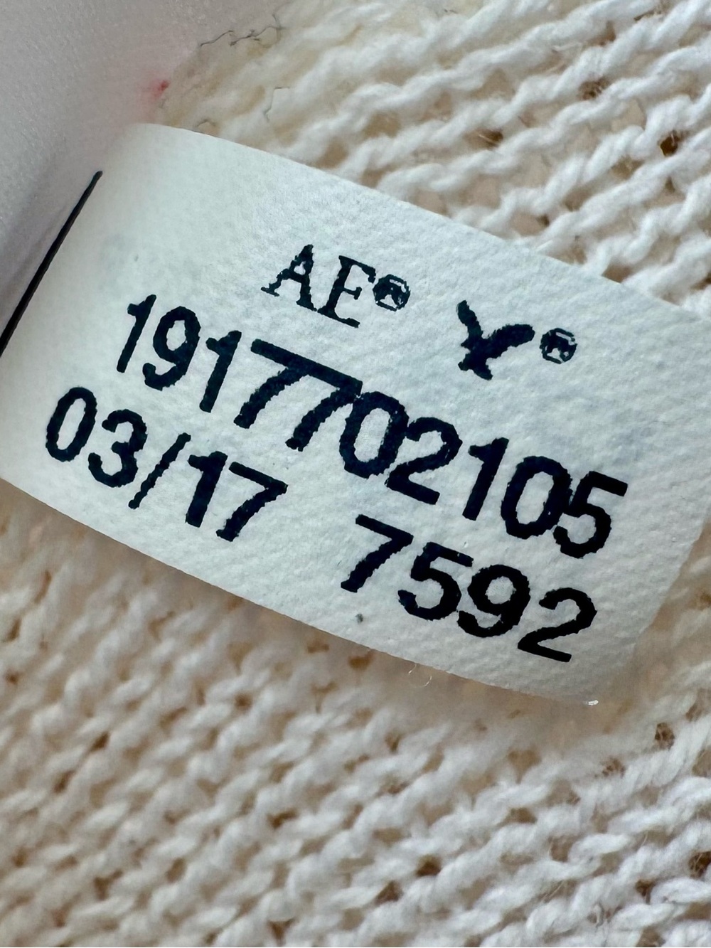 American Eagle Crochet Shorts Cotton Cream Boho Drawstring Large L - Picture 10 of 11